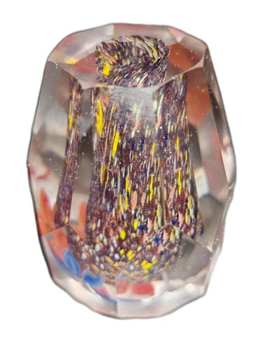 Vintage faceted glass - vintage,