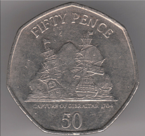 Gibraltar 50p pence 2009 - 50p,