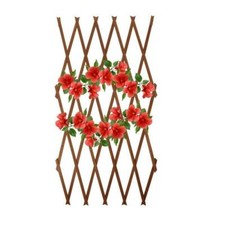BROWN EXPANDING WOODEN TRELLIS