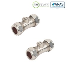 15mm Isolation Valve Chrome