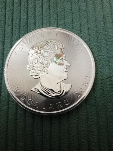2020 canada silver maple - canada, $5