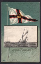 1901 USED FLAG POSTCARD OF