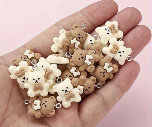 Resin teddy bear with - resin,
