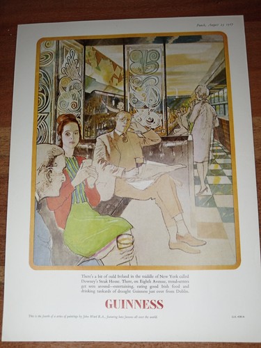 Guinness original 1967 print - guinness,