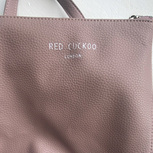 Red cuckoo mauve - faux, leather