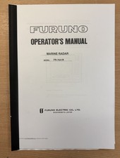 Furuno Marine Radar Model FR-7041R Operator's Manual