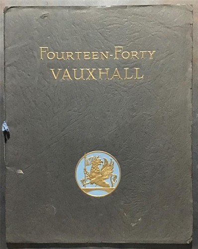 Vauxhall car sales - 14-40, h.p.
