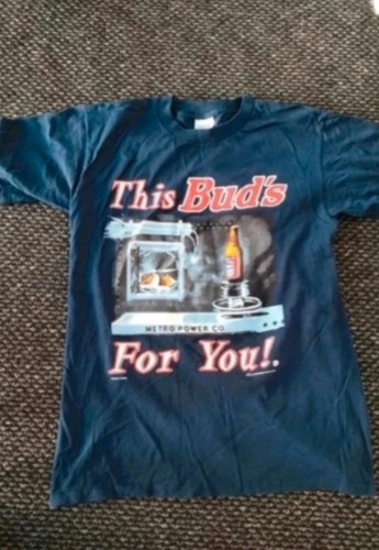 Vintage 90s budweiser print - vintage,