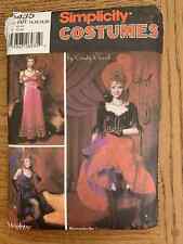 Simplicity 5435 women's saloon girl costumes sewing pattern, cut