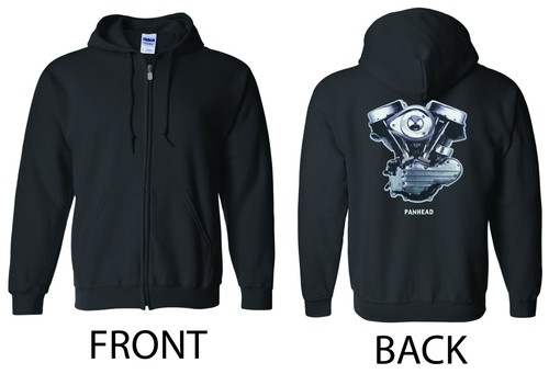 Panhead engine zip - zip, hoodie