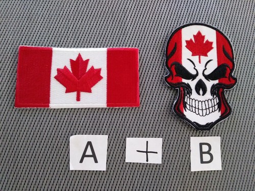 Pcs canada flag skull - 1+1,