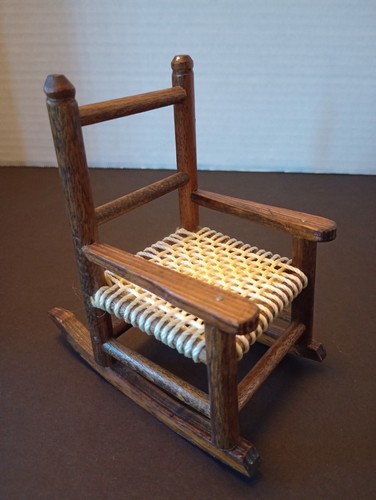 Dollhouse ladder back rocking - dollhouse,