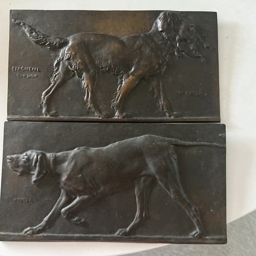 Antique pair bronze - pair,