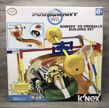 Nintendo K'NEX Mario Kart Wii Bowser Vs Fireballs Building Set RARE New* Open