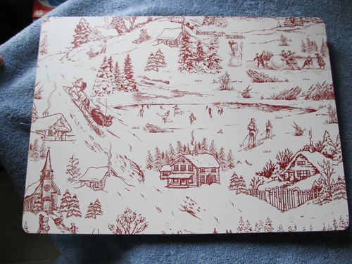 Christmas cork backed - christmas,