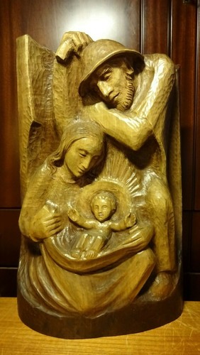 Antique hand carved wood - hand,