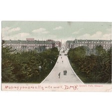 QUEENS PARK Glasgow Postcard Postally Used 1904