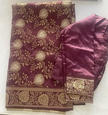 Stunning maroon banarasi - maroon, silk