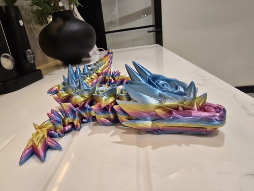 Printed crystal dragon - dragon,