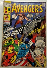 The Avengers 80 Marvel Comics Bronze Age Key Issue Grade GD+/VG 1st Red Wolf