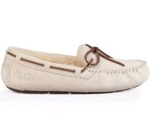 Womens Ugg Uggs Mocassins Slippers Uk 5.5 Dakota Cream