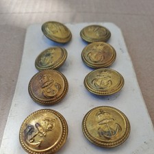 Vintage Naval Buttons x 8