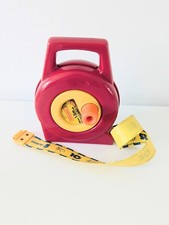 Vintage Matchbox Tape Measure - Childrens Wind Up Toy Builders measure 1979