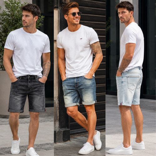 Men denim knee length - men’s,