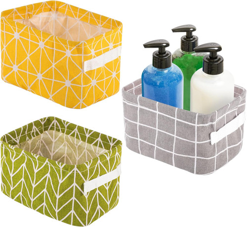Small fabric storage baskets - fabric,