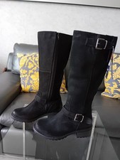 Marks and Spencer Women's Leather Boots Size 3 Wide Fit