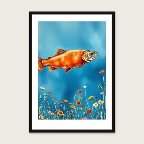 Sockeye salmon animal wall art - animal,