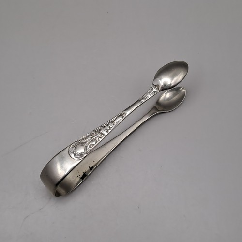 Antique sugar spoon tongs - spoon,