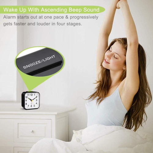 Silent alarm clocks bedside - silent,