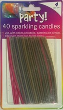 Birthday cake sparkling Candles 40 PCs Sparkling Candles Party Decoration Pastry