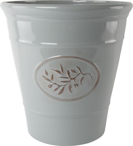 Large olive grey plastic plant - olive,