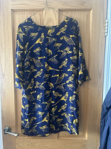 Joules navy bird print dress - joules,