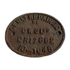 Railwayana C/I Genly Repaired