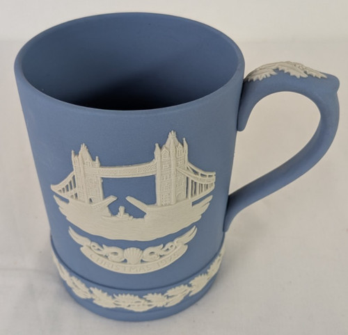 Wedgewood blue jasper mug - blue,