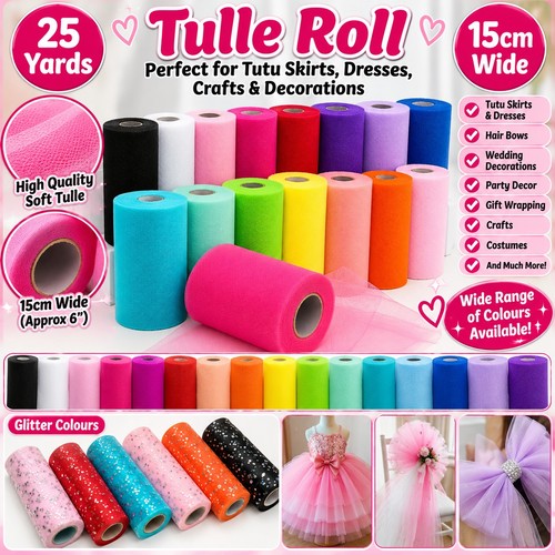 Yards tulle roll - yards, wide