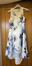 Coast Blue Floral Dress Hi-low