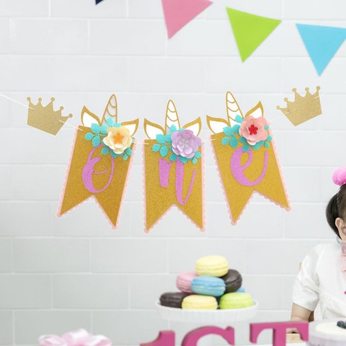 Party banner flower birthday - banner,