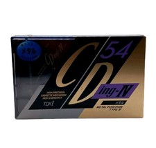TDK CDingIV 54 METAL TYPE IV BLANK AUDIO CASSETTE TAPE (1990) BRAND NEW SEALED 