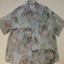 Retro Shirt Hippy Crazy Pastel Vintage 44 Fits Like XL Relaxed Fit Festival