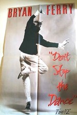 BRIAN FERRY DONT STOP THE DANCE PROMO SUBWAY POSTER 40" X 60" ROXY MUSIC 1985