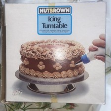 Nutbrown Icing Turntable 23cm, Cake Decorating, Boxed 