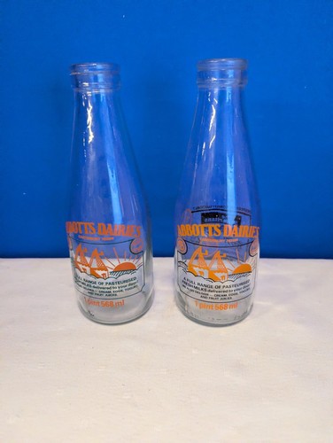 Vintage abbotts dairy pint - dairy, 1