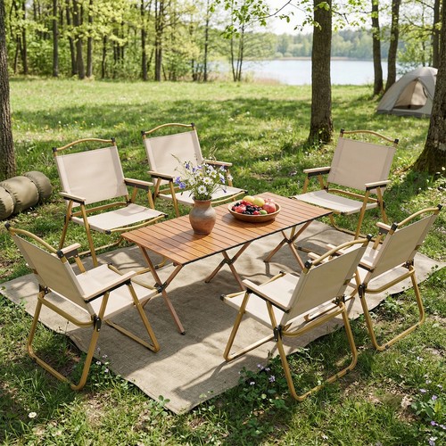Camping table and chair set - camping,