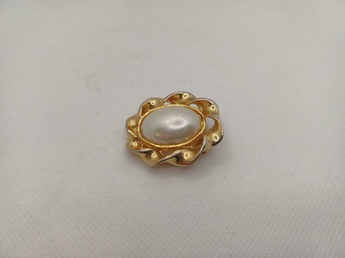 Vintage scarf clip brooch gold - clip/brooch,
