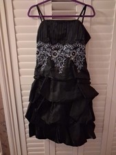 Black cocktail dress - black,