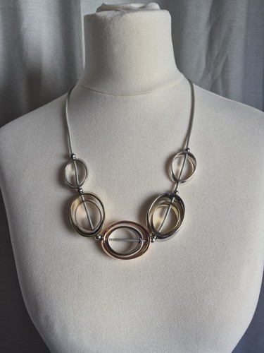 Tone circle necklace - 3,